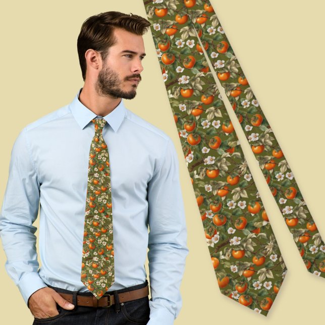Persimmons Pattern Neck Tie (Creator Uploaded)