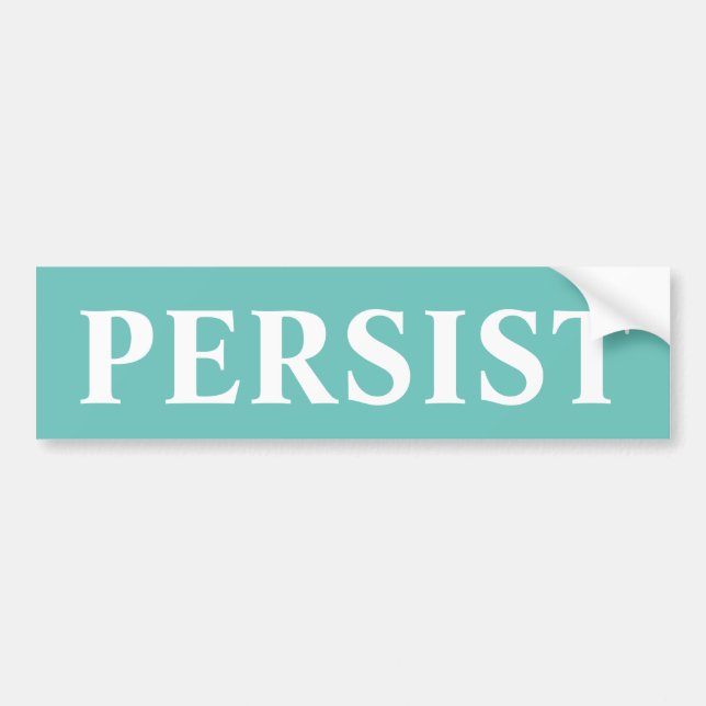 PERSIST BUMPER STICKER (Front)