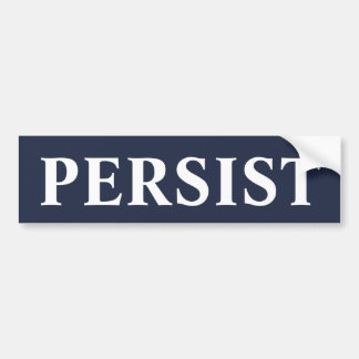 PERSIST BUMPER STICKER