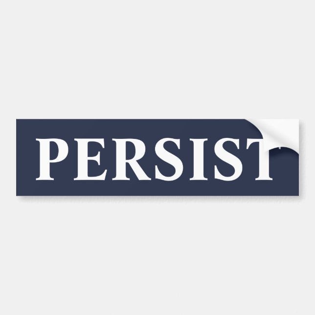 PERSIST BUMPER STICKER (Front)