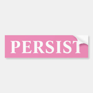 PERSIST BUMPER STICKER