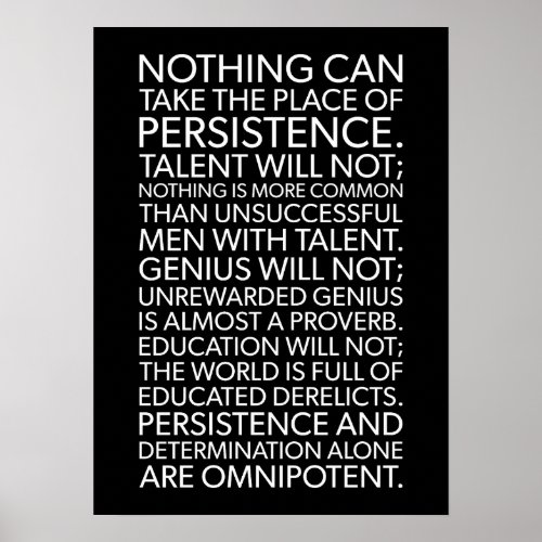 Persistence _ Success Hustle Gym Motivational Poster