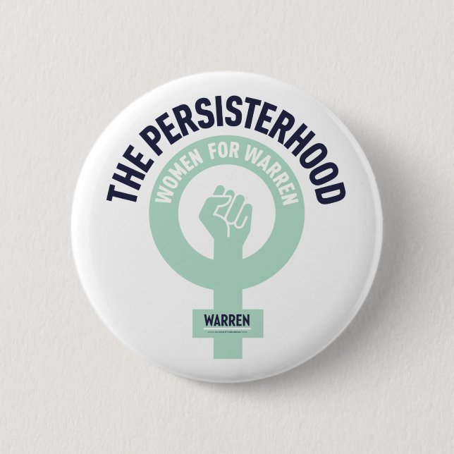 Persisterhood - Women for Warren - Button (Front)