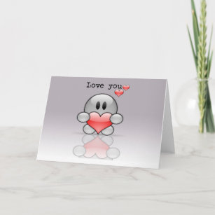 Persoanlize Cute "Love You" Card