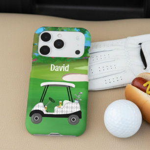 Persoanlized Golf With Cart, Beer, Hotdog iPhone 17 Pro Case