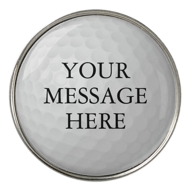 Persoanlized Name Message Golf Ball Marker (Front)