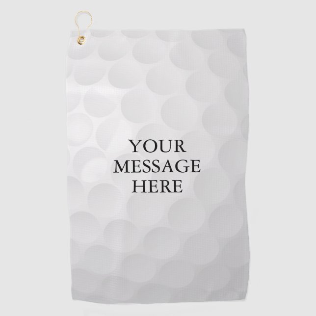 Persoanlized Name Message Golf Towel (Front)