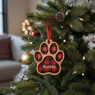 Persoanlized pet pawprint ornament