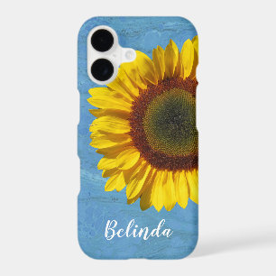 Persoanlized Yellow Floral Sunflower iPhone 17 Case