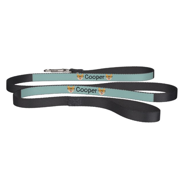 Persolanized Funny Hipster Corgi Pet Leash (Full)