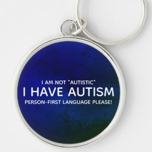 Person First Autism Keychain