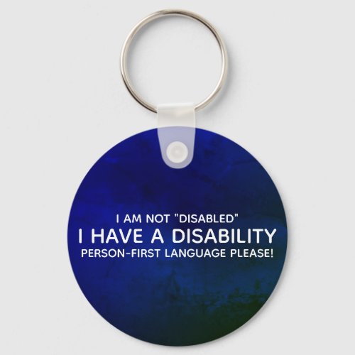 Person First Disability Keychain