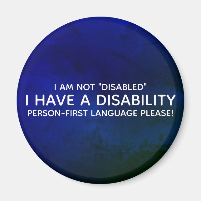 Person First Disability Magnet (Front)