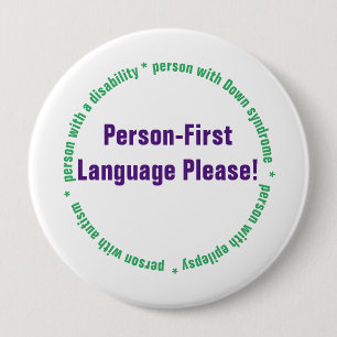 Person First Language Button