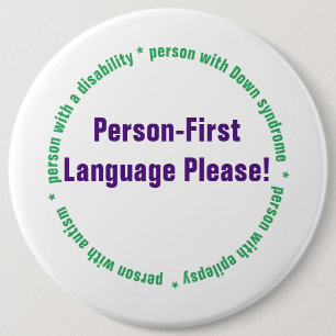 Person First Language Button