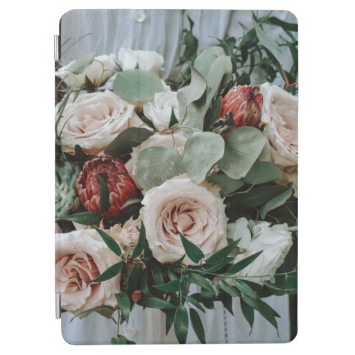 PERSON HOLDING BOUQUET OF PINK AND RED FLOWERS iPad AIR COVER