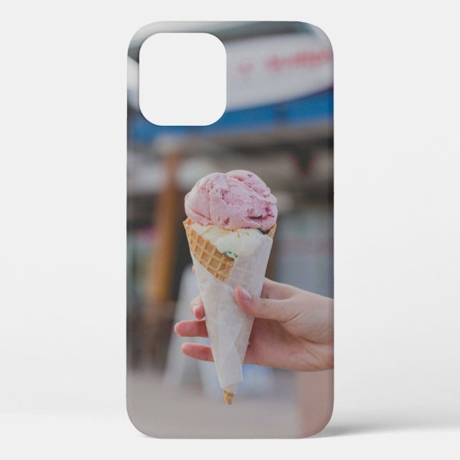 Person holding strawberry ice cream Case-Mate iPhone case (Back)