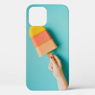 Person holding yellow and pink popsicle iPhone 12 case