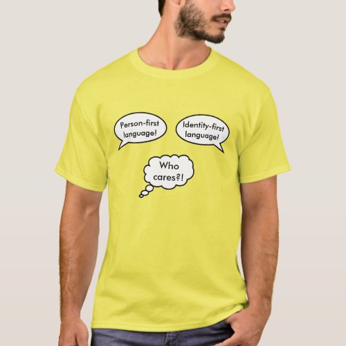 Person Identity Speech Bubbles T_Shirt