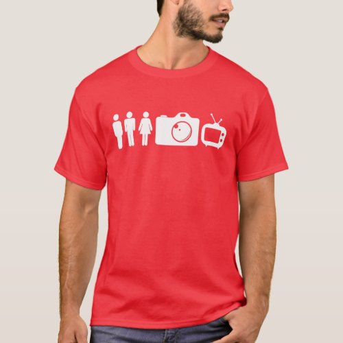 Person Man Woman CameraTV T_Shirt