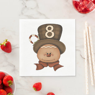 Person Number 8 In A Hat Napkins