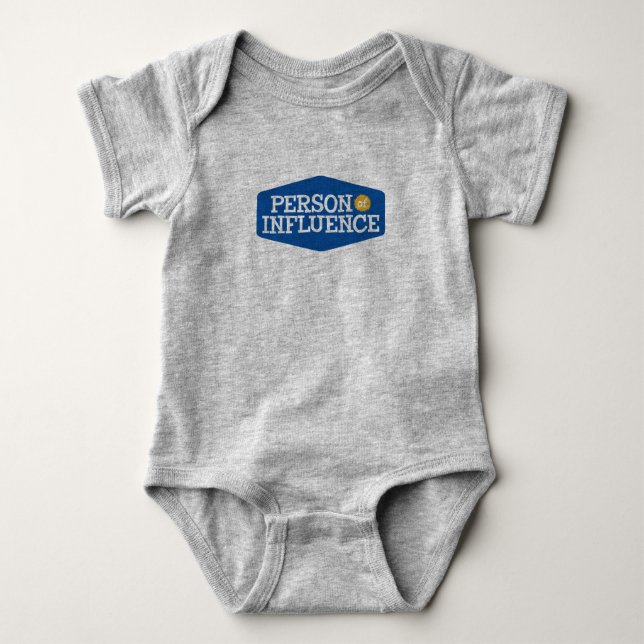 Person of Influence. Baby Bodysuit (Front)