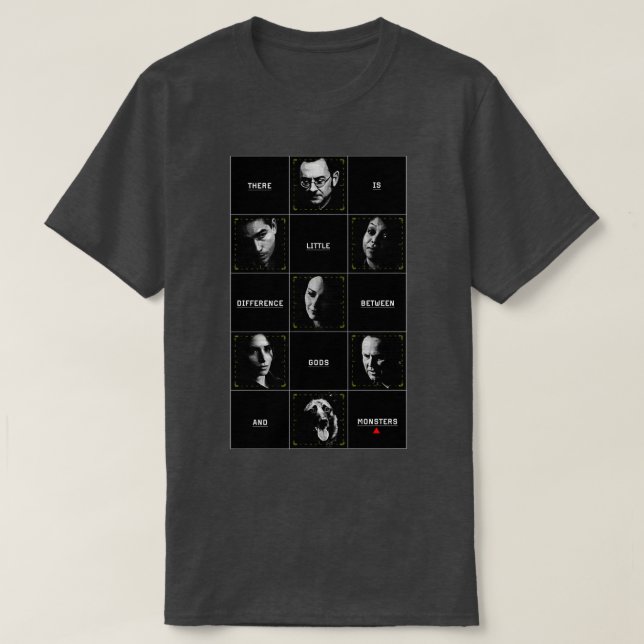 Person of Interest Chess Board  T-Shirt (Design Front)