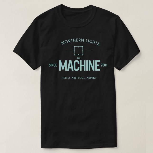 Person Of Interest The Machine Black T-Shirt (Design Front)