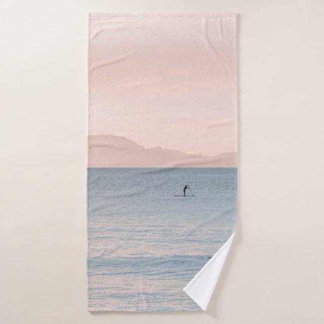 PERSON PADDLE BOARDING BATH TOWEL (Bath Towel)