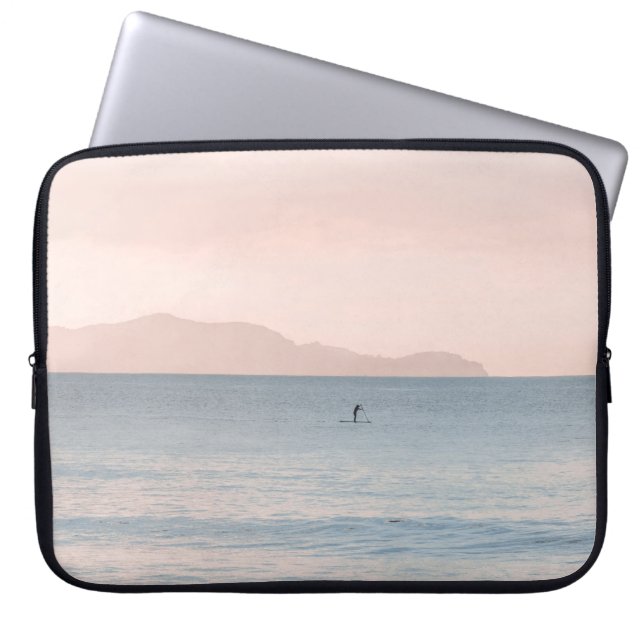 PERSON PADDLE BOARDING LAPTOP SLEEVE (Front)