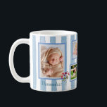 PERSON PET TRAVEL STRIPES EASY 6 PHOTO COLLAGE    COFFEE MUG<br><div class="desc">What a fun way to give someone special a very personal keepsake gift.  Any design questions,  just send an email to charmdesignstudio@rcn.com and we'll be happy to assist.</div>