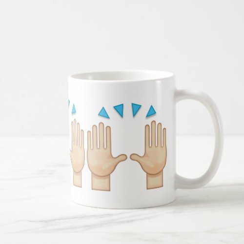 Person Raising Both Hands In Celebration Emoji Coffee Mug