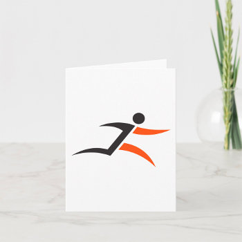 Person Running Design Card by spudcreative at Zazzle