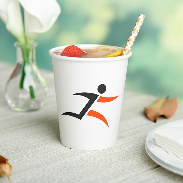 Person Running Design Paper Cups (Creator Uploaded)