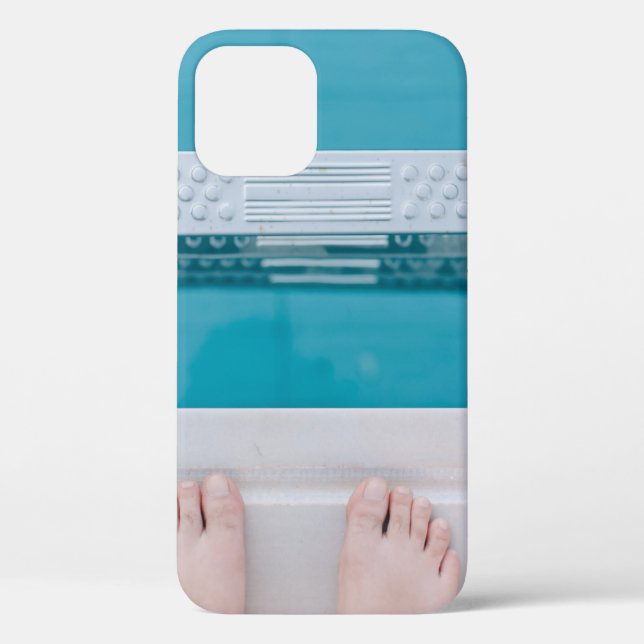 Person standing on swimming pool ladder Case-Mate iPhone case (Back)
