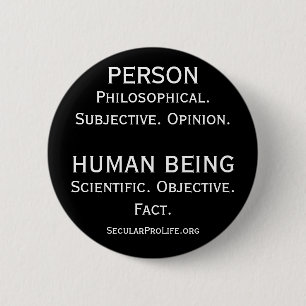 Person vs Human Being Button