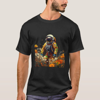 person wearing space suit flowers spaceman Idea Cr T-Shirt
