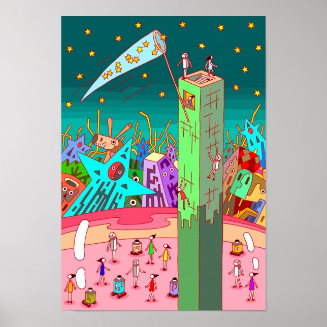 Person who collects stars. poster (Front)