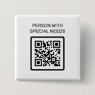 Person With Special Needs QR Code Button