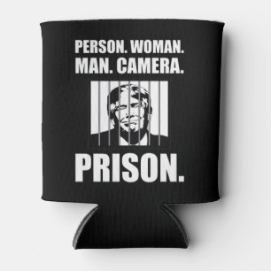 Person. Woman. Man. Camera. Prison. Can Cooler
