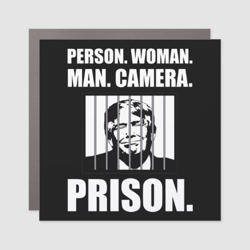 Person Woman Man Camera Prison Car Magnet