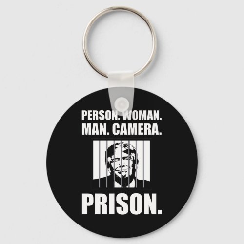 Person Woman Man Camera Prison Keychain