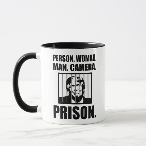 Person Woman Man Camera Prison Mug