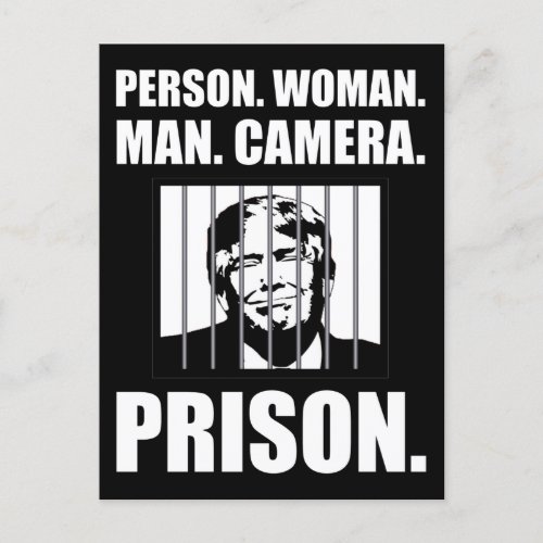 Person Woman Man Camera Prison Postcard
