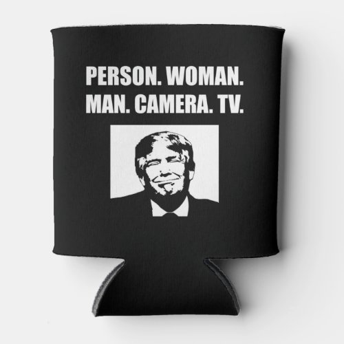 Person Woman Man Camera TV Anti_Trump Can Cooler