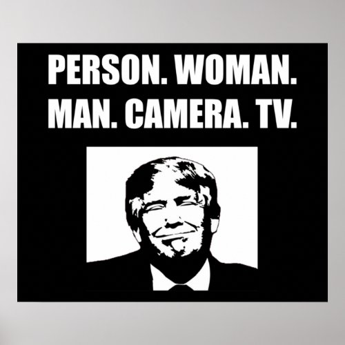 Person Woman Man Camera TV Anti_Trump Poster