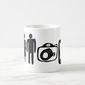 Person Woman Man Camera TV Coffee Mug (Center)