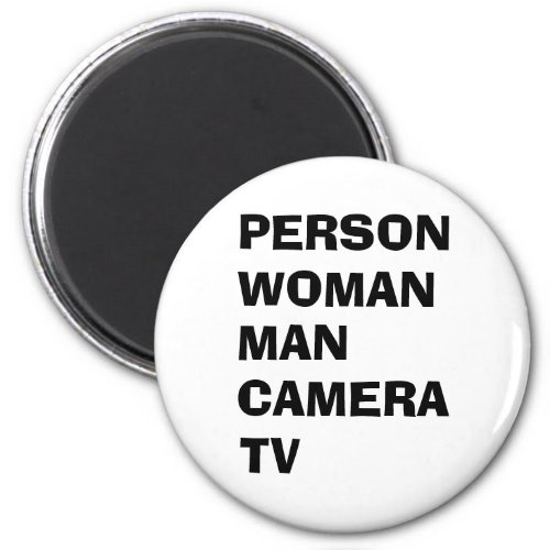 Person Woman Man Camera TV Funny Trump Magnet