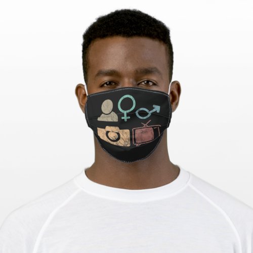 Person Woman Man Camera TV Symbol and icon Adult Cloth Face Mask
