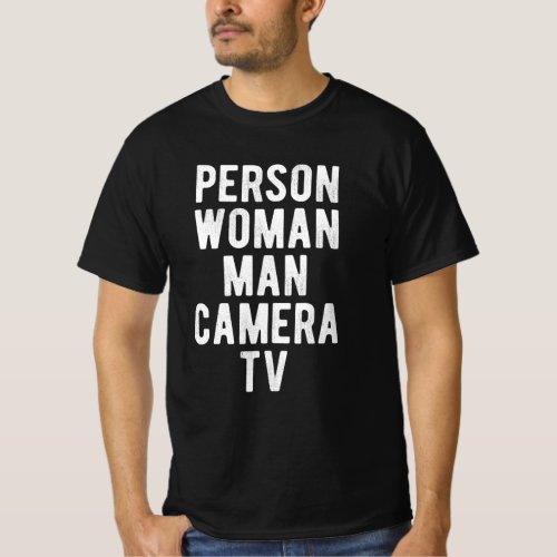 Person Woman Man Camera TV T_Shirt